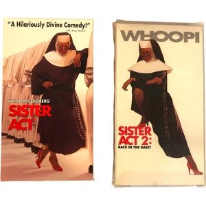 VHS Tapes Sister Act 1 and 2